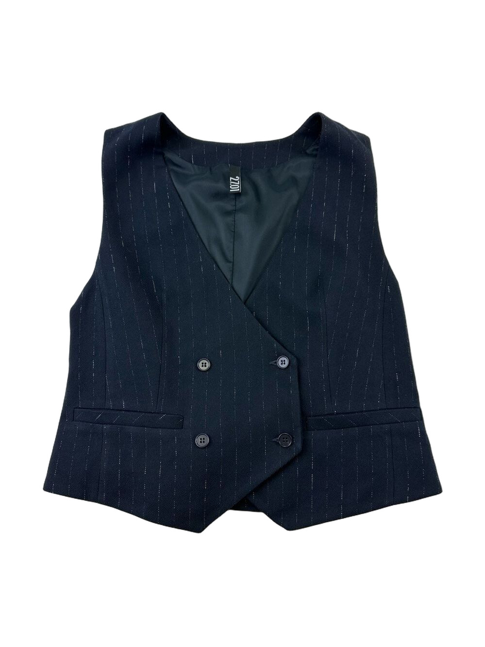 double breasted womens vest Medium pinstripe lined Heritagecore classic